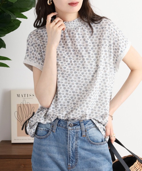 Quelle Chance(ケルシャンス)の「シャーリングネックコクーンプルオーバー(Tシャツ/カットソー・レディース・オートミール/キナリ・M)」の2枚目の写真