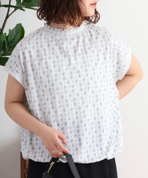 Quelle Chance(ケルシャンス)の「シャーリングネックコクーンプルオーバー(Tシャツ/カットソー・レディース・オートミール/キナリ・M)」の9枚目の写真