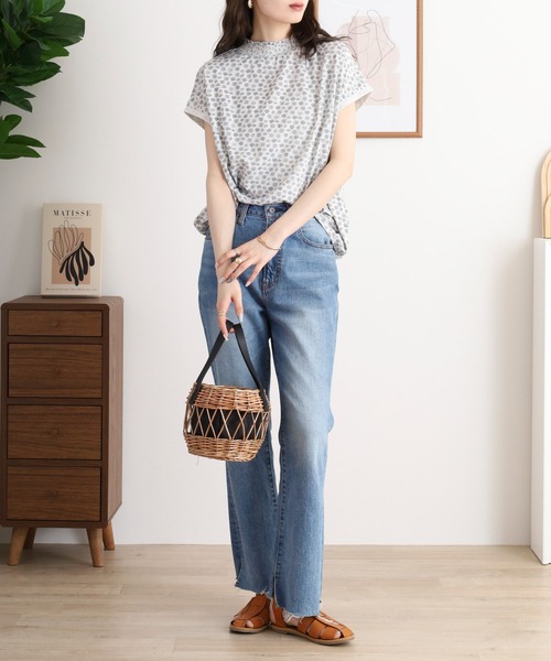 Quelle Chance(ケルシャンス)の「シャーリングネックコクーンプルオーバー(Tシャツ/カットソー・レディース・オートミール/キナリ・M)」の6枚目の写真