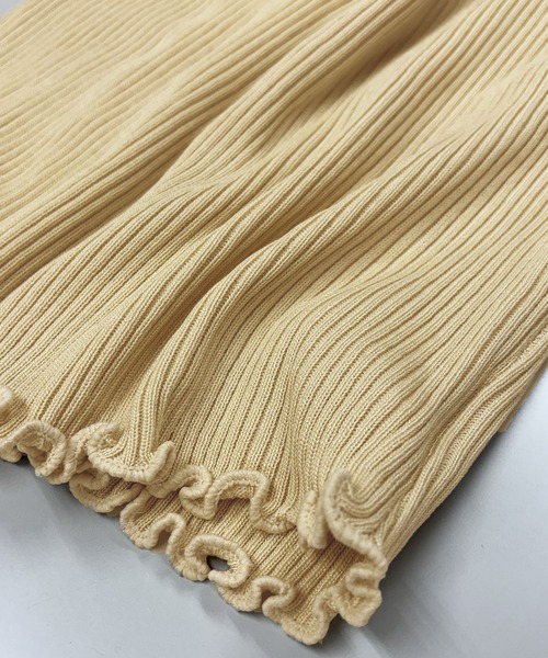 PRIVATE  BEACH（プライベートビーチ）の「フリルメロウタンクトップ（タンクトップ・レディース・カーキ/ピンク/ホワイト/パープル/ベージュ/ブラック・FREE）」の16枚目の写真