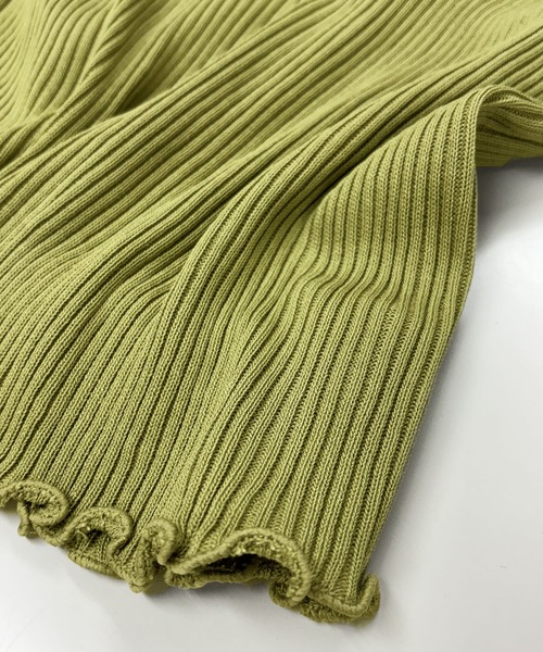 PRIVATE  BEACH（プライベートビーチ）の「フリルメロウタンクトップ（タンクトップ・レディース・カーキ/ピンク/ホワイト/パープル/ベージュ/ブラック・FREE）」の11枚目の写真