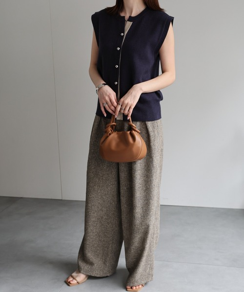 sakishimatokyo（サキシマトーキョー）の「配色ニットベスト/ラメニット【動画あり】（ベスト・レディース・ブラック/ベージュ/ネイビー/シルバー・FREE）」の20枚目の写真