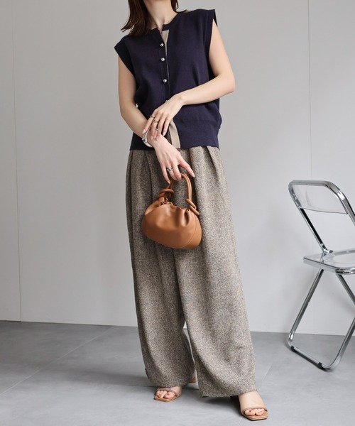 sakishimatokyo（サキシマトーキョー）の「配色ニットベスト/ラメニット【動画あり】（ベスト・レディース・ブラック/ベージュ/ネイビー/シルバー・FREE）」の18枚目の写真