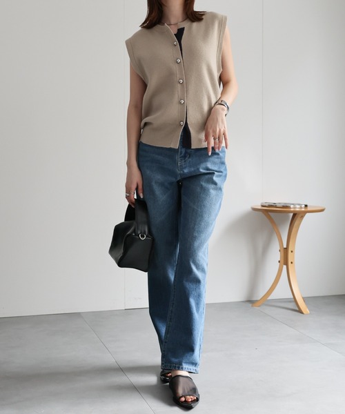 sakishimatokyo（サキシマトーキョー）の「配色ニットベスト/ラメニット【動画あり】（ベスト・レディース・ブラック/ベージュ/ネイビー/シルバー・FREE）」の14枚目の写真