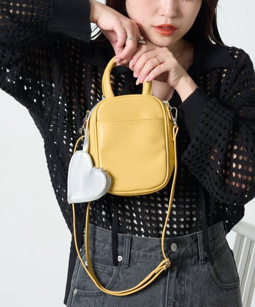 CIAOPANIC TYPY（チャオパニックティピー）の「ハートポーチ付きマルチウェイBAG（トートバッグ・レディース・ブラウン/イエロー/アイボリー/ブラック・ONE SIZE）」の19枚目の写真
