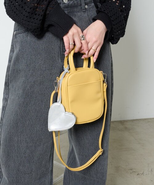 CIAOPANIC TYPY（チャオパニックティピー）の「ハートポーチ付きマルチウェイBAG（トートバッグ・レディース・ブラウン/イエロー/アイボリー/ブラック・ONE SIZE）」の18枚目の写真