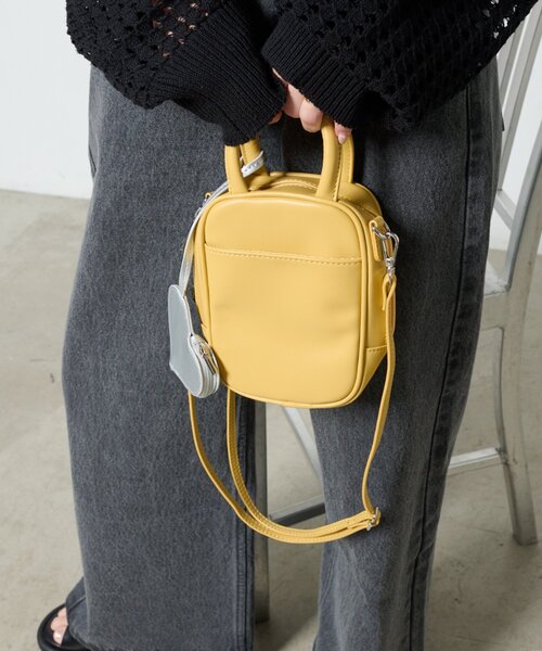 CIAOPANIC TYPY（チャオパニックティピー）の「ハートポーチ付きマルチウェイBAG（トートバッグ・レディース・ブラウン/イエロー/アイボリー/ブラック・ONE SIZE）」の17枚目の写真