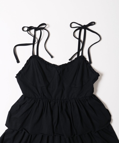 PHILLY（フィリー）の「【PHILLY】ティアードビスチェキャミワンピース（ワンピース・レディース・グレー/ブラック・FREE）」の16枚目の写真