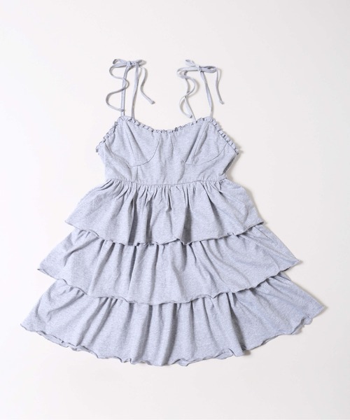 PHILLY（フィリー）の「【PHILLY】ティアードビスチェキャミワンピース（ワンピース・レディース・グレー/ブラック・FREE）」の15枚目の写真