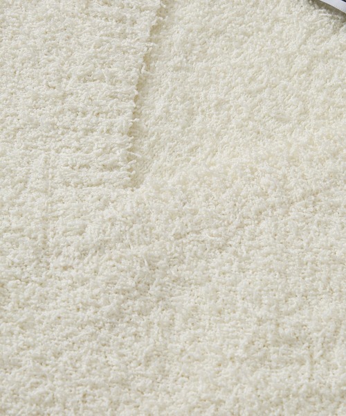 BABYLONE（バビロン）の「ネップテンジクVネックプルオーバー（ニット/セーター・レディース・チャコール/ホワイト/ライム・フリー）」の15枚目の写真