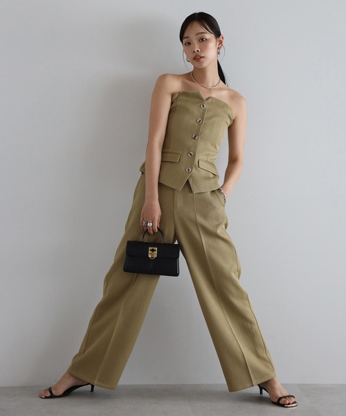 【KAREN MILLEN】ビスコース リネン セットアップ 日本未入荷☆Karen Millen 長袖セットアップ