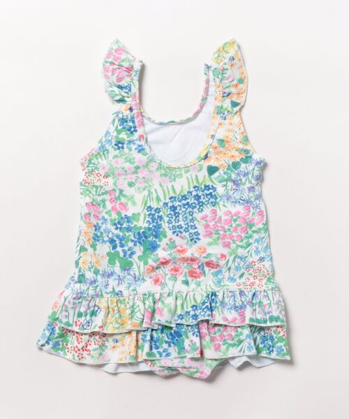 HAKKA KIDS（ハッカキッズ）の「こもれびのお庭／カラフルチェリープリントスイムワンピース（水着・キッズ・ピンク/オフホワイト・S/M）」の3枚目の写真