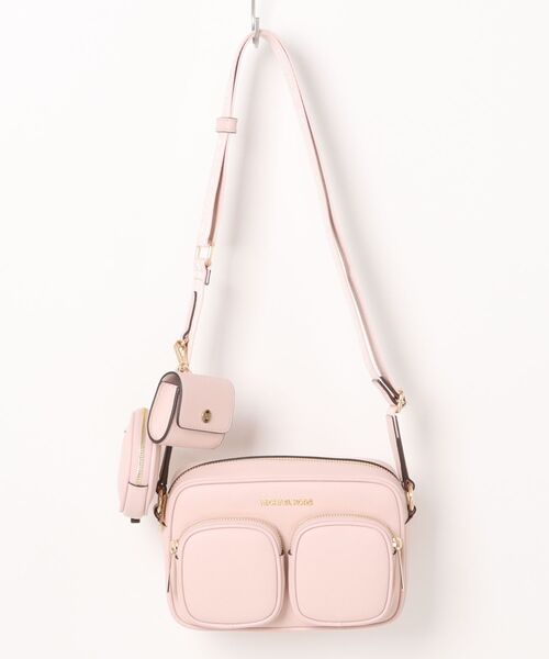 MICHAEL KORS(マイケルコース)の「JET SET ITEM レザー ポケット クロスボディ ウィズ アタッチ ミディアム(ショルダーバッグ・レディース・ピンク系・FREE)」の9枚目の写真
