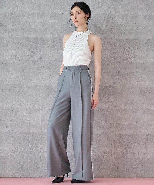 ANAP（アナップ）の「アメスリ タンクトップ ニットトップス（タンクトップ・レディース・ブラック/ホワイト/ブラウン・FREE）」の8枚目の写真