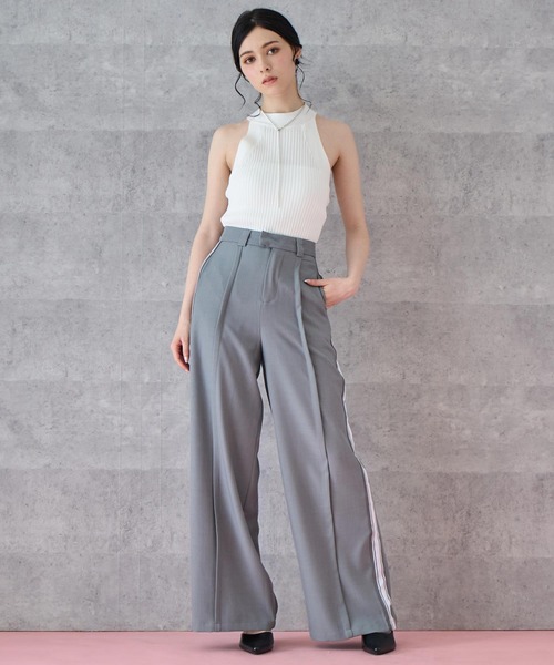 ANAP（アナップ）の「アメスリ タンクトップ ニットトップス（タンクトップ・レディース・ブラック/ホワイト/ブラウン・FREE）」の7枚目の写真