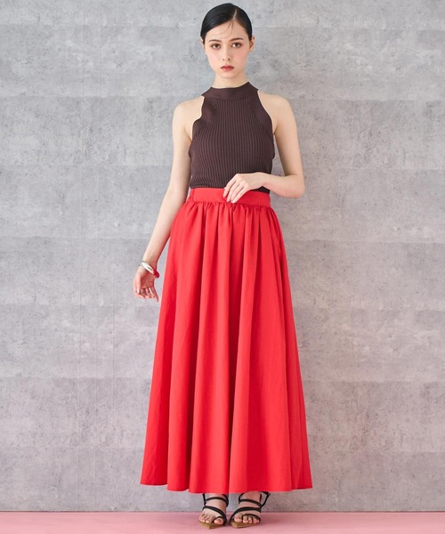 ANAP（アナップ）の「アメスリ タンクトップ ニットトップス（タンクトップ・レディース・ブラック/ホワイト/ブラウン・FREE）」の14枚目の写真