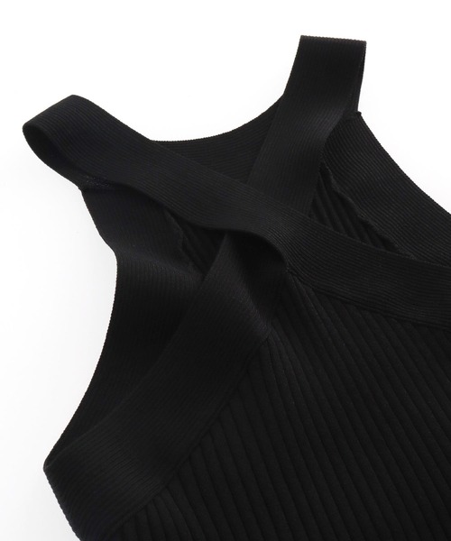 ANAP（アナップ）の「アメスリ タンクトップ ニットトップス（タンクトップ・レディース・ブラック/ホワイト/ブラウン・FREE）」の17枚目の写真