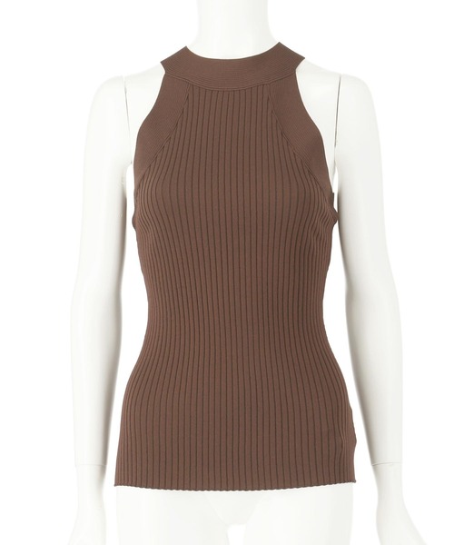 ANAP（アナップ）の「アメスリ タンクトップ ニットトップス（タンクトップ・レディース・ブラック/ホワイト/ブラウン・FREE）」の21枚目の写真