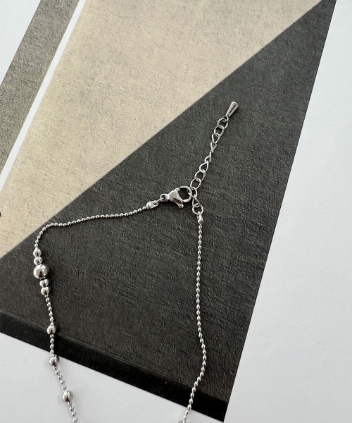 CEMONEMO（セモネモ）の「【金属アレルギー対応】 ランダム ボール アンクレット / サージカルステンレス316L（アンクレット・レディース・ゴールド/シルバー・FREE）」の17枚目の写真