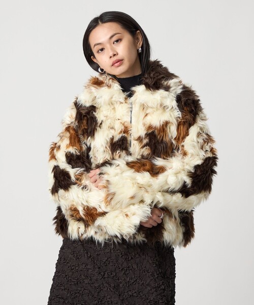 EMMEL REFINES＞EM アニマル フェイクファー ブルゾン（ブルゾン