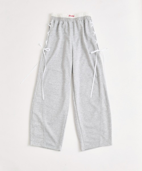 OLIVE des OLIVE(オリーブデオリーブ)の「レースアップスウェットパンツ(スウェットパンツ・レディース・ピンク/トップグレー/ネイビー・FREE)」の22枚目の写真