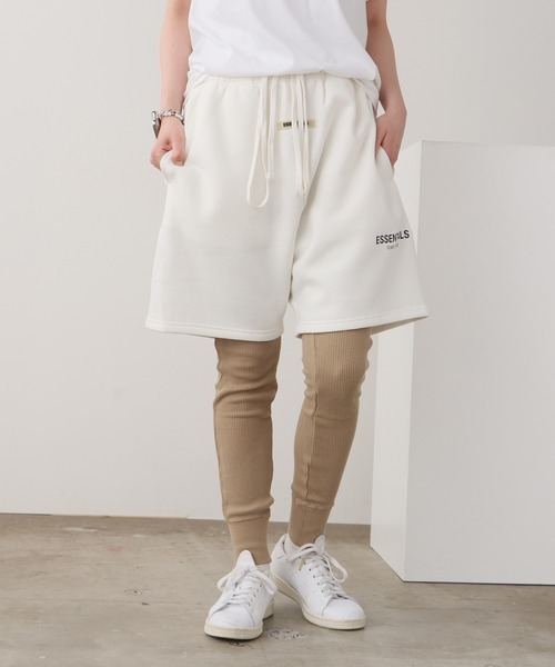 関税込＊FEAR OF GOD ESSENTIALS＊リブ編みフルレングスレギンス FOG ESSENTIALS/エッセンシャルズ COMPRESSION LOGO LEGGINGS