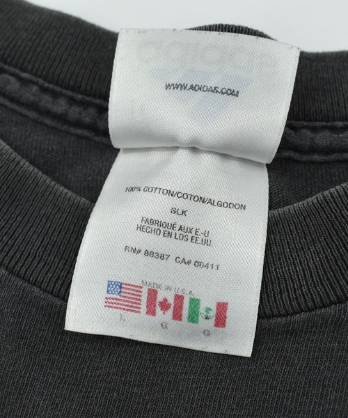 LABORATORY R（ラボラトリーアール）の「【USED】90’s adidas ロゴ Tシャツ USA製（Tシャツ/カットソー・メンズ・ブラック・LARGE）」の6枚目の写真