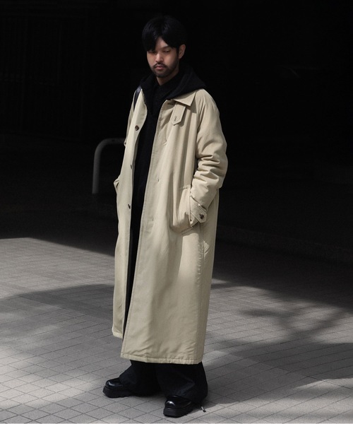 フィブリルポプリン パディング バルマカーンコート / FIBRIL POPLIN