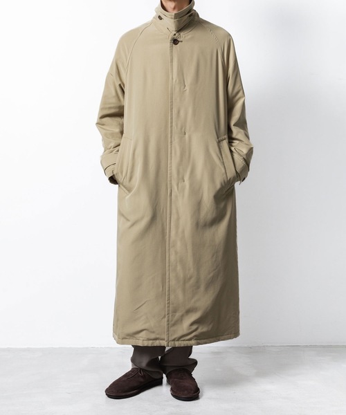 フィブリルポプリン パディング バルマカーンコート / FIBRIL POPLIN