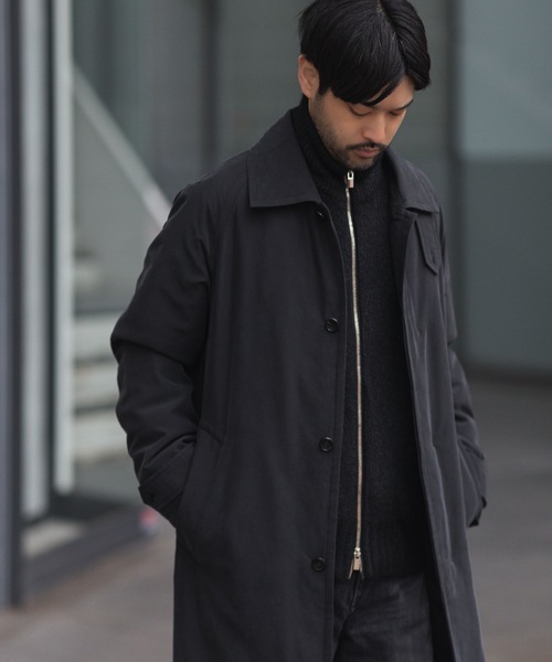 フィブリルポプリン パディング バルマカーンコート / FIBRIL POPLIN