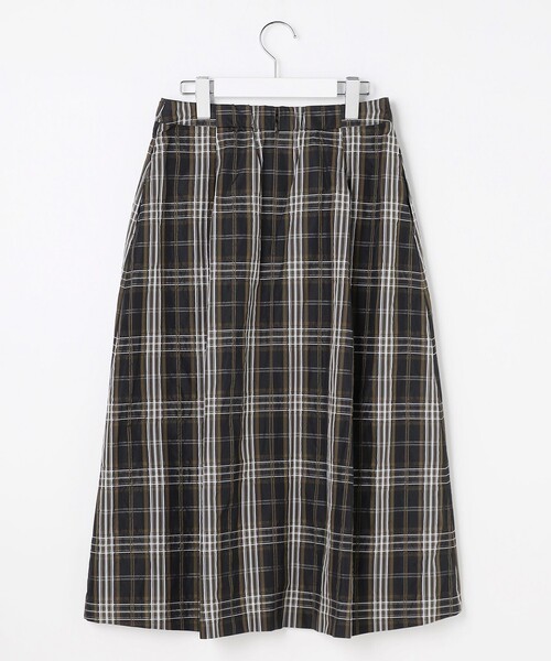 J.PRESS Ladies(J.プレス レディス)の「ハイマルチタフタ チェック フレアスカート(スカート・レディース・ブラック系3・XXS/XS/S)」の7枚目の写真