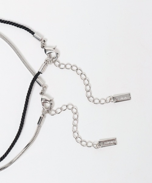 JEANASIS（ジーナシス）の「ストーン２レンネックレス/572276（ネックレス・レディース・ブラック系その他/レッド系その他・FREE）」の6枚目の写真