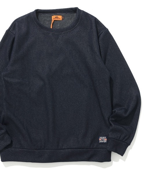 KRIFF MAYER Kid's Collection（クリフメイヤーキッズコレクション）の「裏シャギークルー（スウェット・キッズ・カーキ/ブルーグリーン/チャコール/ナチュラル/ダークブルー/バーガンディー/ライトブルー/ブラック/ダークグリーン/ブラウン/グレー・130/120/170/160/150/140）」の9枚目の写真