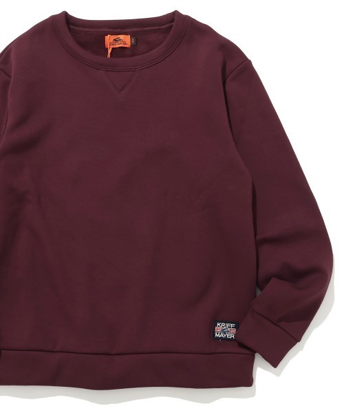 KRIFF MAYER Kid's Collection（クリフメイヤーキッズコレクション）の「裏シャギークルー（スウェット・キッズ・カーキ/ブルーグリーン/チャコール/ナチュラル/ダークブルー/バーガンディー/ライトブルー/ブラック/ダークグリーン/ブラウン/グレー・130/120/170/160/150/140）」の11枚目の写真