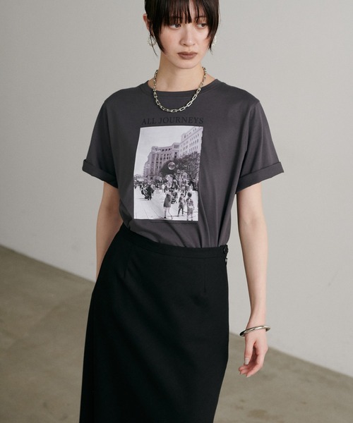 LARUTA ラルータ Tシャツ まとめ売り セール】【LARUTA】ALL JOURNEYS フォトT［汗染み防止機能付き