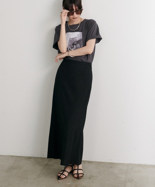 LARUTA（ラルータ）の「【LARUTA】ALL JOURNEYS フォトT［汗染み防止機能付き］（Tシャツ/カットソー・レディース・オフホワイト/スミクロ・FREE）」の12枚目の写真