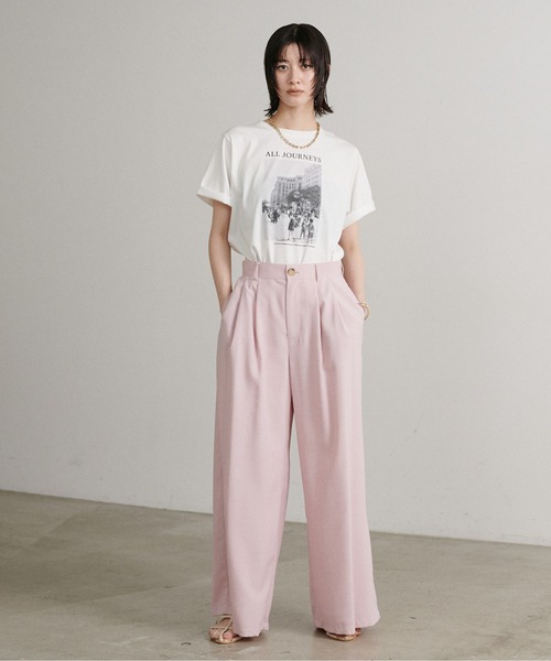 LARUTA ラルータ Tシャツ まとめ売り セール】【LARUTA】ALL JOURNEYS フォトT［汗染み防止機能付き