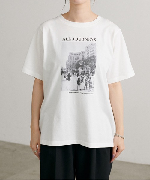 LARUTA ラルータ Tシャツ まとめ売り セール】【LARUTA】ALL JOURNEYS フォトT［汗染み防止機能付き