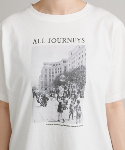 LARUTA ラルータ Tシャツ まとめ売り セール】【LARUTA】ALL JOURNEYS フォトT［汗染み防止機能付き
