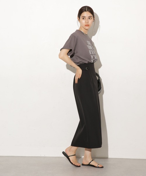 NANO universe(ナノユニバース)の「サイドベルトディティールタイトスカート(スカート・レディース・グリーン/ブルーグレー/ブラック/ブラウン/サンドグレー/ベージュ・マルチサイズ)」の11枚目の写真