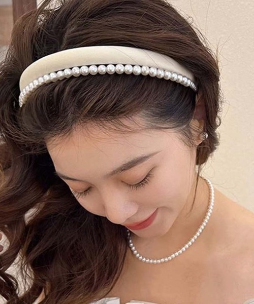 【新品】シモーネロシャ✖︎ パール　カチューシャ 2025年最新】Simone Rocha ヘアバンド・カチューシャの人気