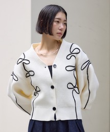 別注刺繍コードカーディガン