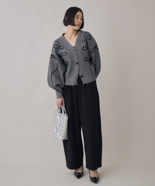 Paradise Picnic（パラダイスピクニック）の「別注刺繍コードカーディガン（カーディガン/ボレロ・レディース・ブラック/グレー/ホワイト・FREE）」の20枚目の写真