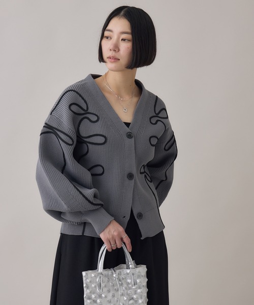セール】別注刺繍コードカーディガン（カーディガン/ボレロ