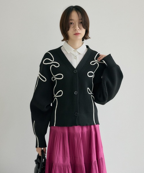セール】別注刺繍コードカーディガン（カーディガン/ボレロ