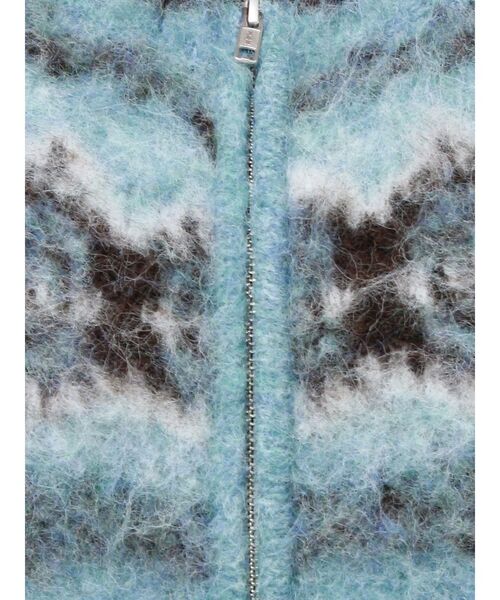 Ungrid(アングリッド)の「【WEB限定】求心柄ショートジップニット(ニット/セーター・レディース・アイボリー/ブラウン/ブルー・FREE)」の5枚目の写真