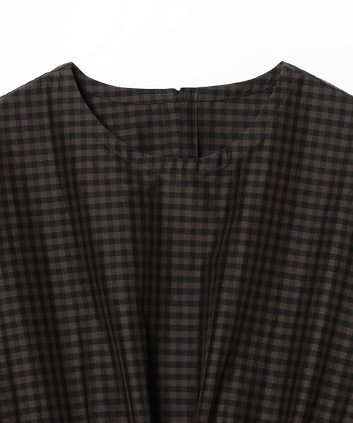 HAVERSACK（ハバーザック）の「HAVERSACK / Check Onepiece（ワンピース・レディース・ブラウン・1）」の3枚目の写真