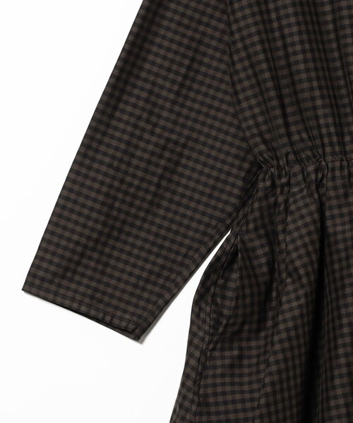 HAVERSACK（ハバーザック）の「HAVERSACK / Check Onepiece（ワンピース・レディース・ブラウン・1）」の4枚目の写真