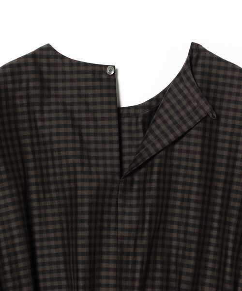 HAVERSACK（ハバーザック）の「HAVERSACK / Check Onepiece（ワンピース・レディース・ブラウン・1）」の7枚目の写真