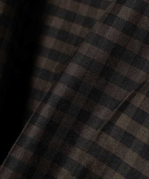 HAVERSACK（ハバーザック）の「HAVERSACK / Check Onepiece（ワンピース・レディース・ブラウン・1）」の8枚目の写真